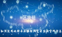 如何使用比特币区块链浏览器查询官网信息